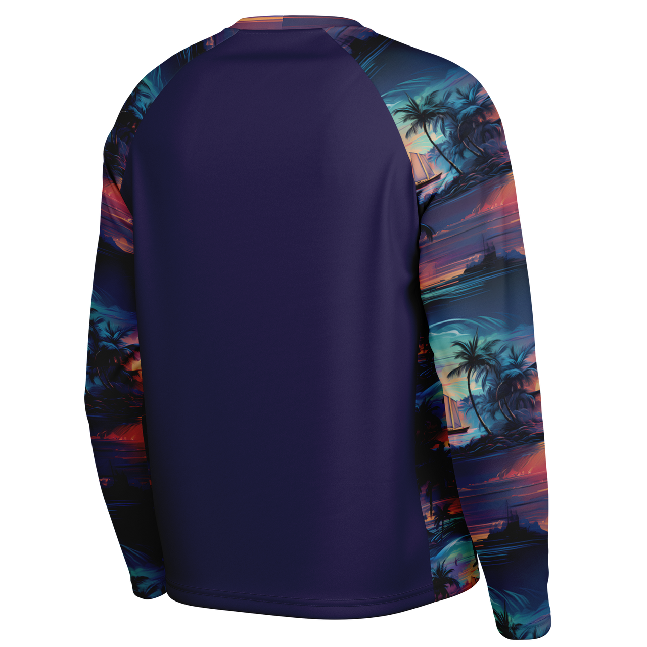 Chokefish™ Long Sleeve Every Day All Weather Trees&Boats Shirt Men's-004