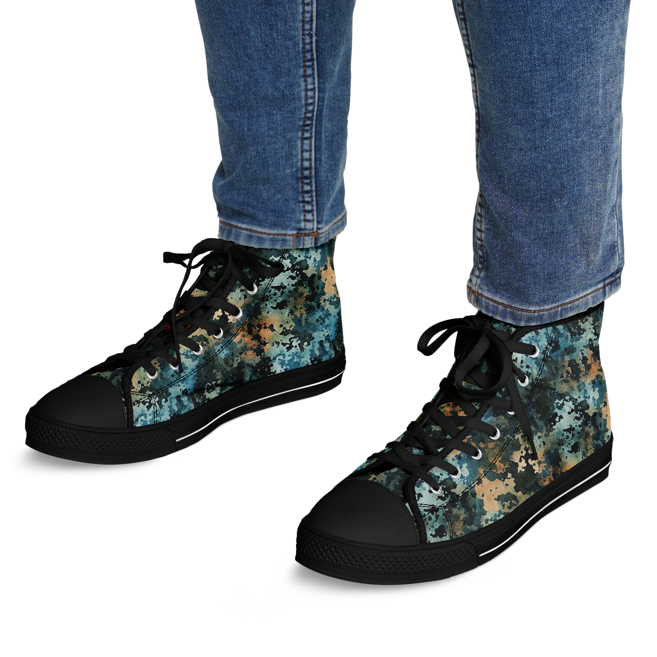 Chokefish™ Urban Peak Retro High Tops-Acid-Wash-002-2