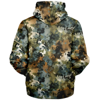 Chokefish™ Microfleece Zip-Up Hoodie Acid-Wash Colors-016