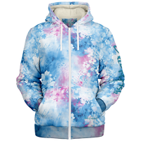 Chokefish™ Microfleece Zip-Up Hoodie Acid-Wash Colors-008