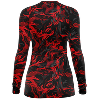 Chokefish™ Long Sleeve Rashguard Camouflage Woman's Shirt-003
