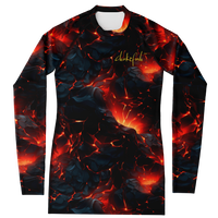 Chokefish™ Long Sleeve Rashguard Volcanos Woman's Shirt-003