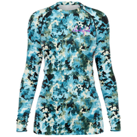 Chokefish™ Long Sleeve Rashguard Acid-Wash Woman's Shirt-013