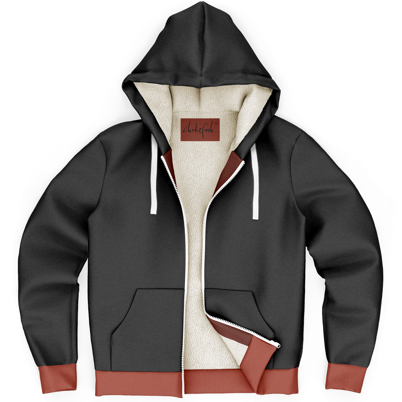 Chokefish™ Microfleece Zip-Up Hoodie Skulls-004