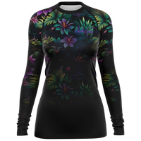 Chokefish™ Long Sleeve Rashguard Floral Woman's Shirt-003