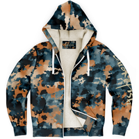 Chokefish™ Microfleece Zip-Up Hoodie Acid-Wash Colors-011