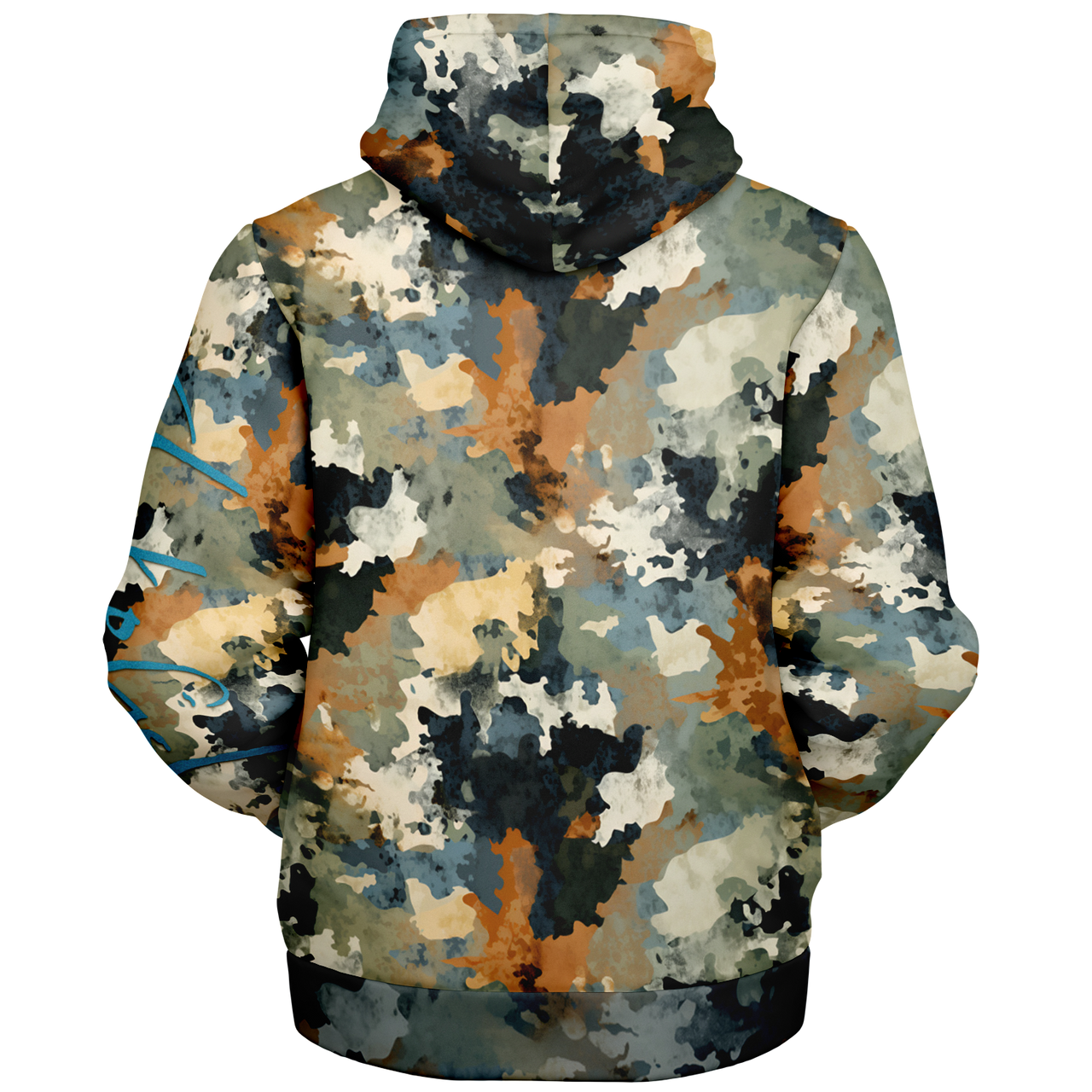 Chokefish™ Microfleece Zip-Up Hoodie Acid-Wash Colors-013B