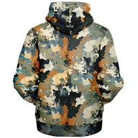 Chokefish™ Microfleece Zip-Up Hoodie Acid-Wash Colors-013B
