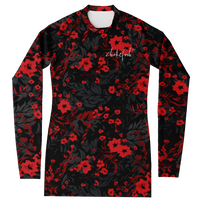 Chokefish™ Long Sleeve Rashguard Floral Woman's Shirt-001
