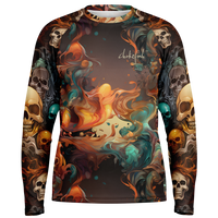 Chokefish™ Long Sleeve Every Day All Weather Skulls Shirt Men's-001