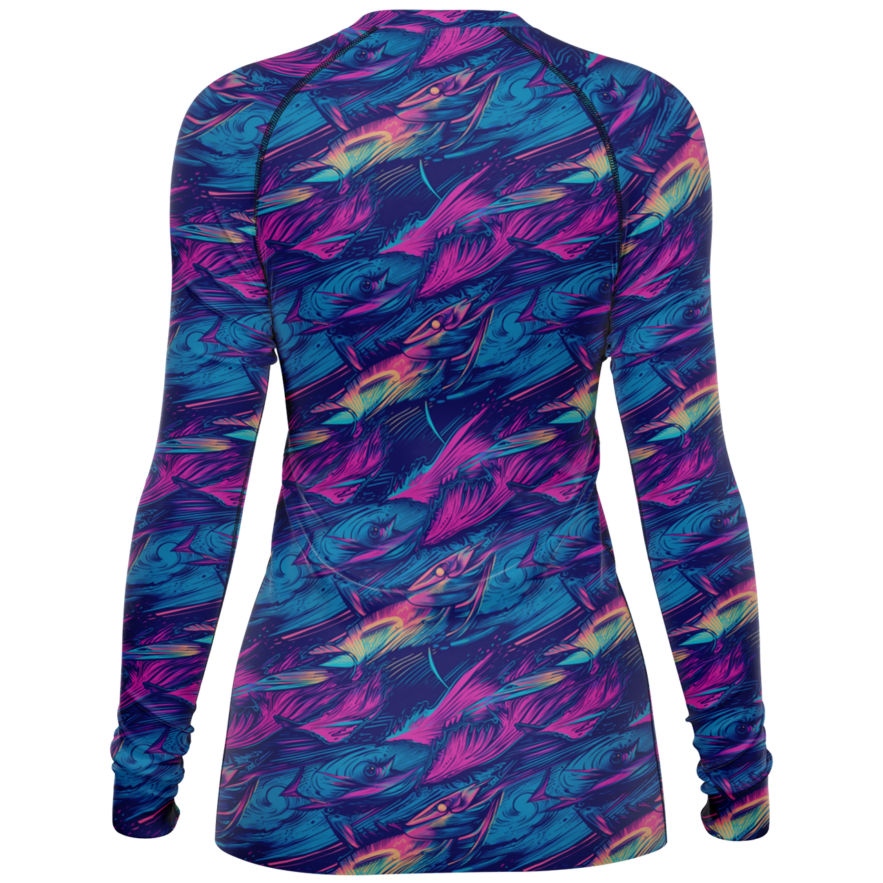 Chokefish™ Long Sleeve Rashguard Marine Woman's Shirt-006