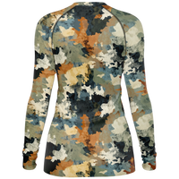 Chokefish™ Long Sleeve Rashguard Acid-Wash Woman's Shirt-011