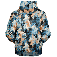 Chokefish™ Microfleece Zip-Up Hoodie Acid-Wash Colors-017B