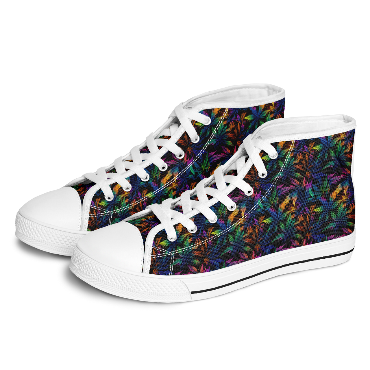 Chokefish™ Urban Peak Retro High Tops-Cannabis-011