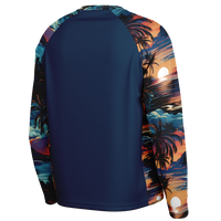 Chokefish™ Long Sleeve Every Day All Weather Trees&Boats Shirt Men's-002