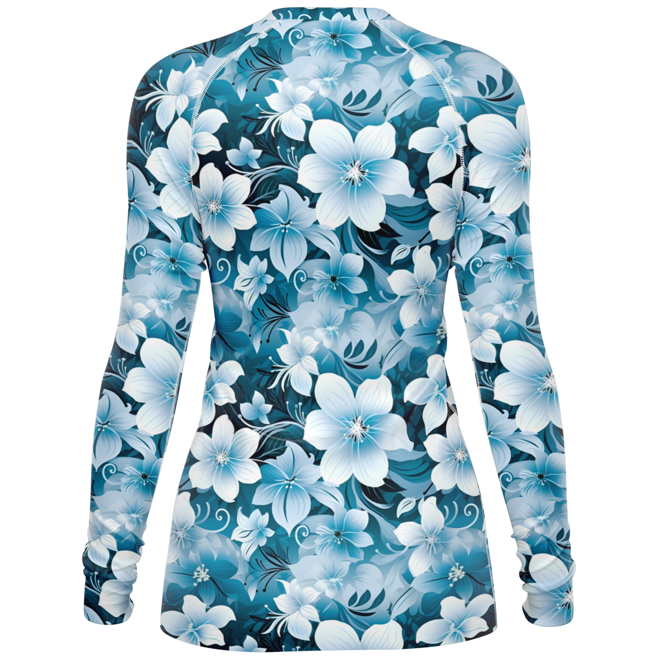 Chokefish™ Long Sleeve Rashguard Floral Woman's Shirt-009
