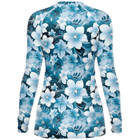 Chokefish™ Long Sleeve Rashguard Floral Woman's Shirt-009