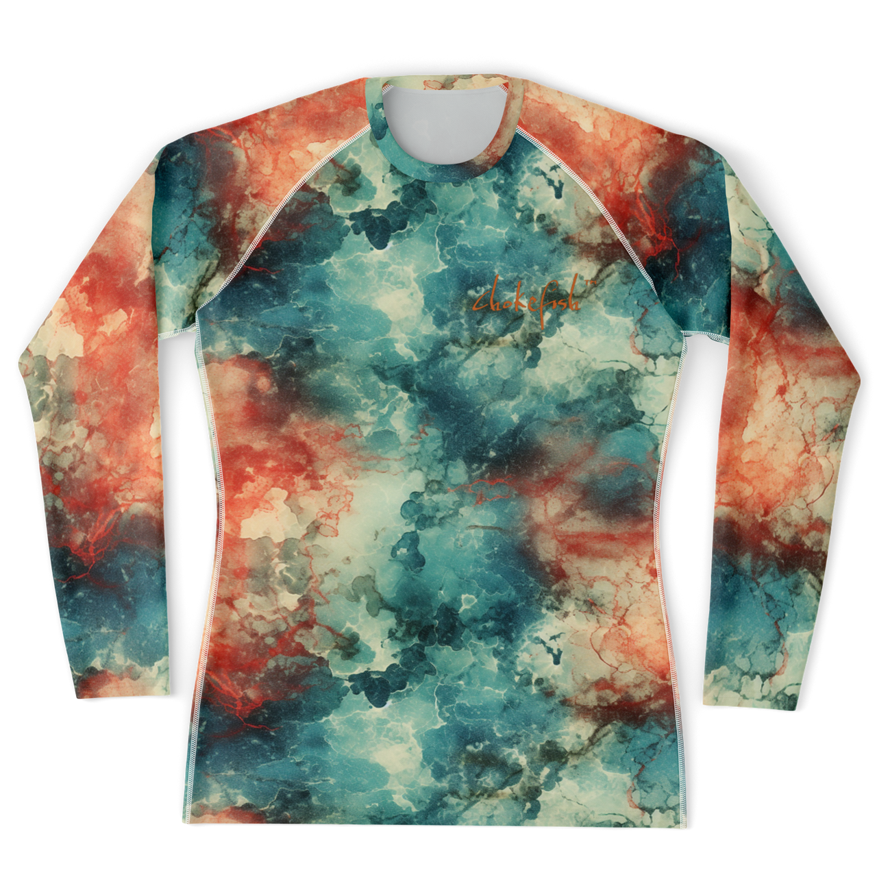 Chokefish™ Long Sleeve Rashguard Acid-Wash Men's Shirt-004