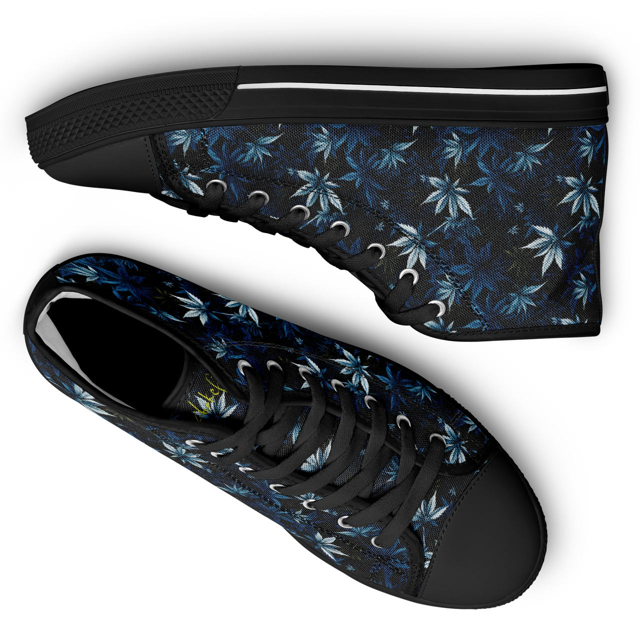 Chokefish™ Urban Peak Retro High Tops-Cannabis-008-2