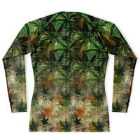 Chokefish™ Long Sleeve Rashguard Cannabis Men's Shirt-009
