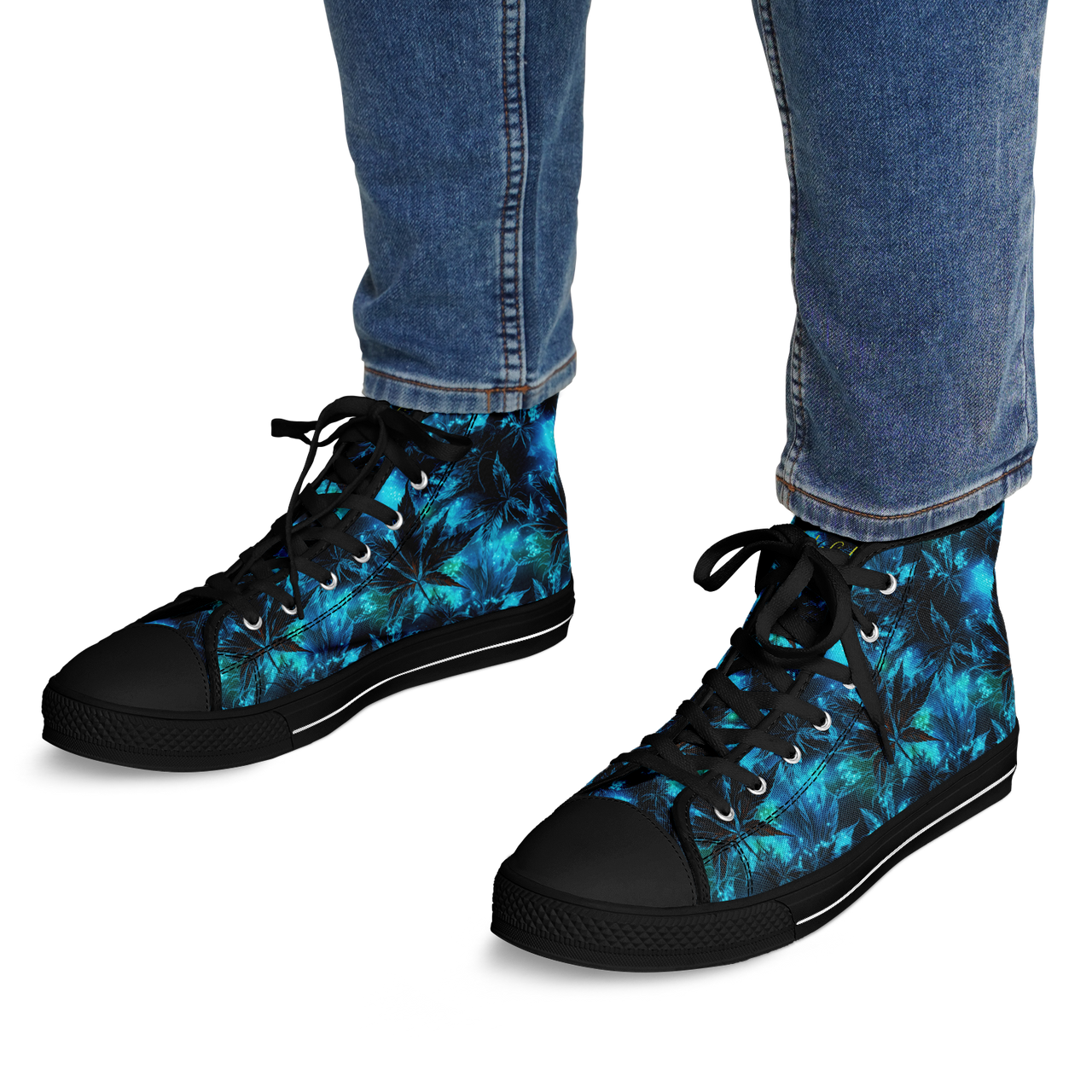 Chokefish™ Urban Peak Retro High Tops-Cannabis-009-2