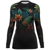 Chokefish™ Long Sleeve Rashguard Floral Woman's Shirt-005