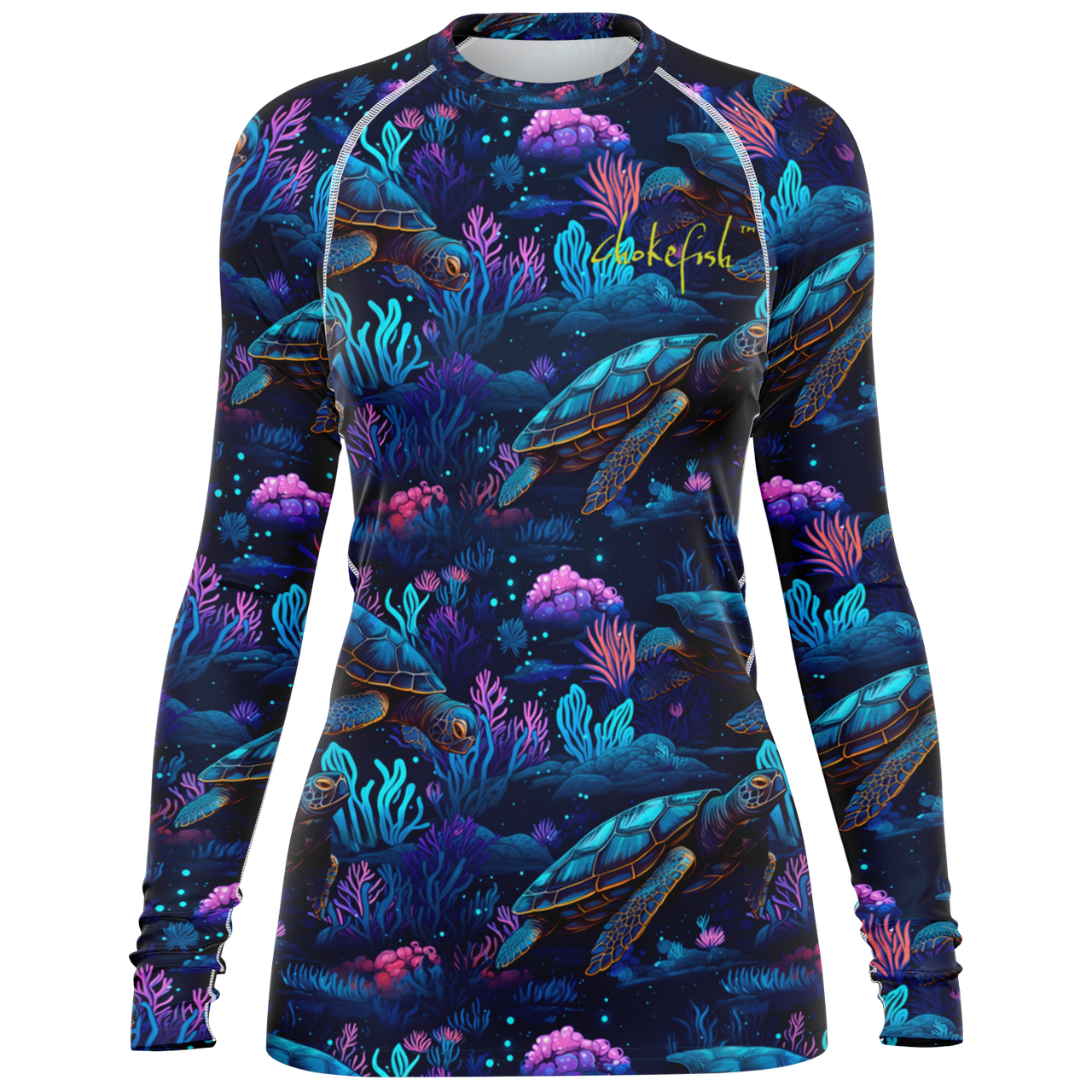 Chokefish™ Long Sleeve Rashguard Marine Woman's Shirt-005