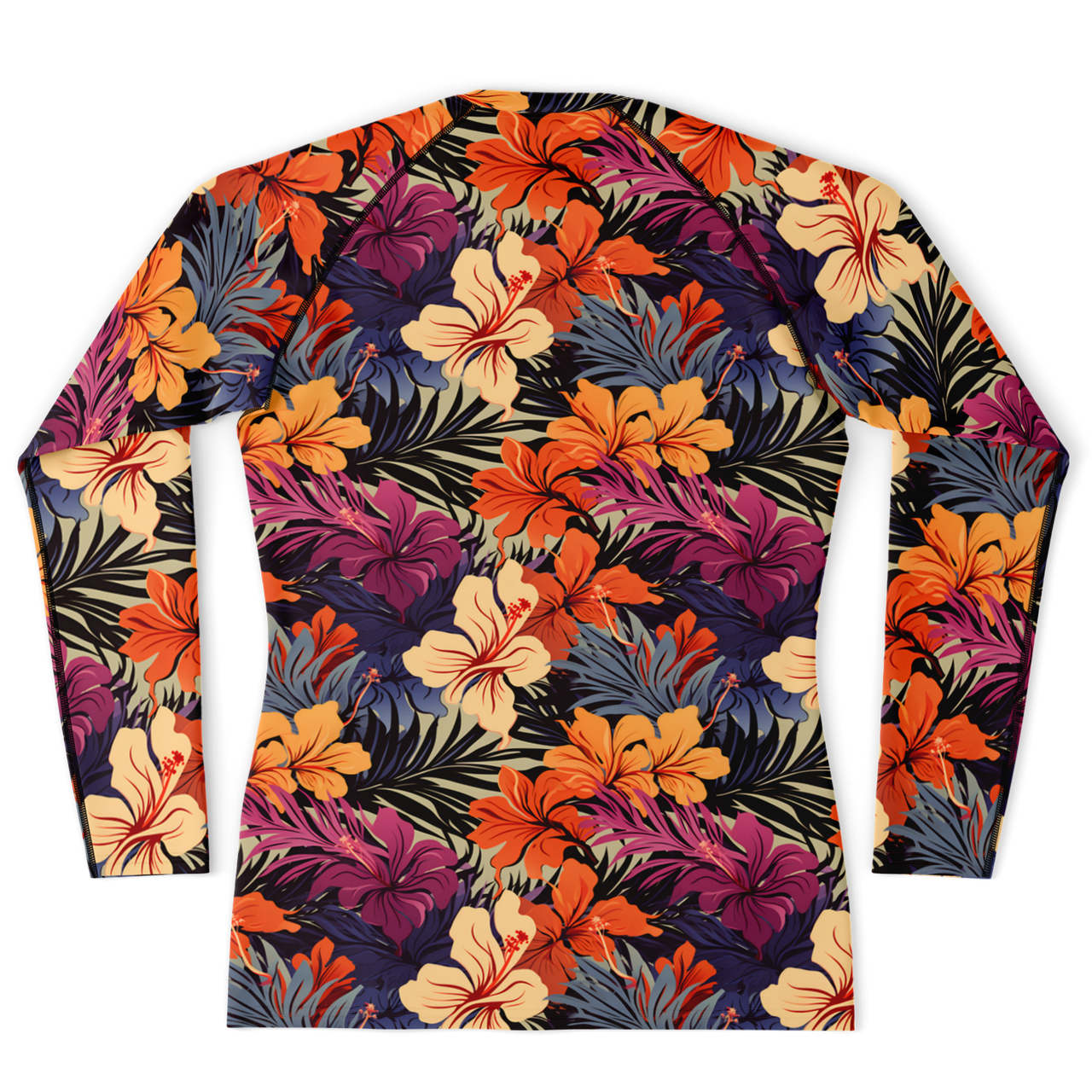 Chokefish™ Long Sleeve Rashguard Floral Men's Shirt-007