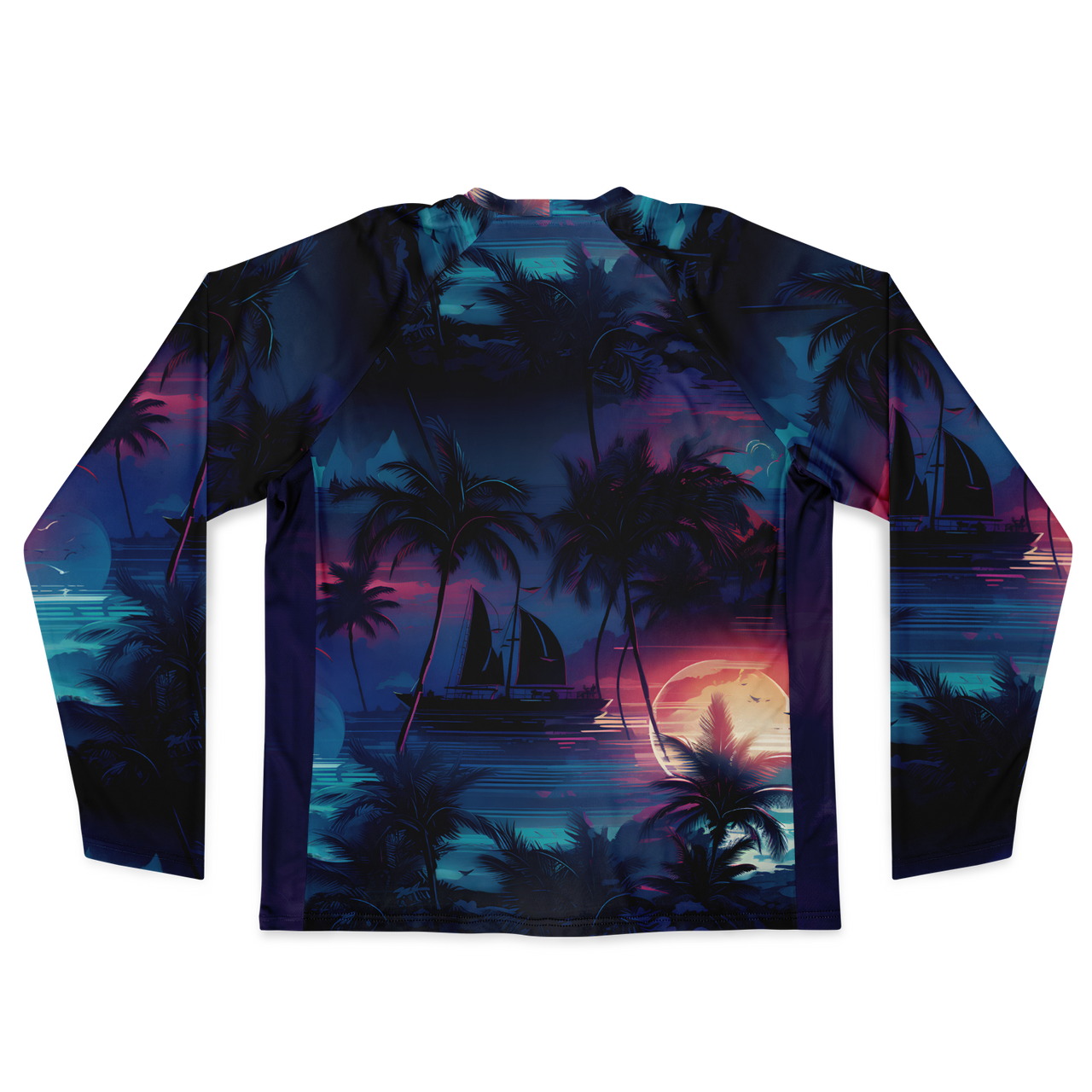Chokefish™ Long Sleeve Every Day All Weather Trees&Boats Shirt Men's-012