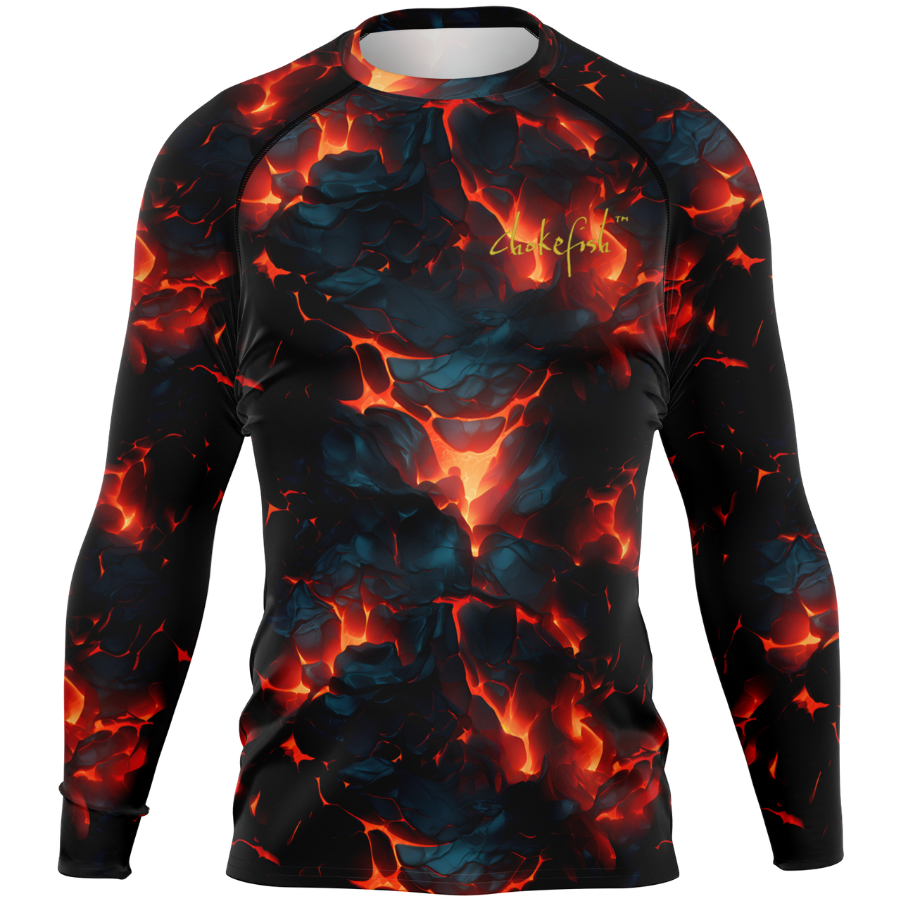 Chokefish™ Long Sleeve Rashguard Volcanos Men's Shirt-002