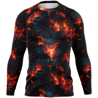 Chokefish™ Long Sleeve Rashguard Volcanos Men's Shirt-002