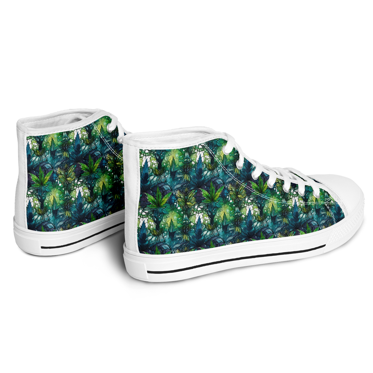 Chokefish™ Urban Peak Retro High Tops-Cannabis-012