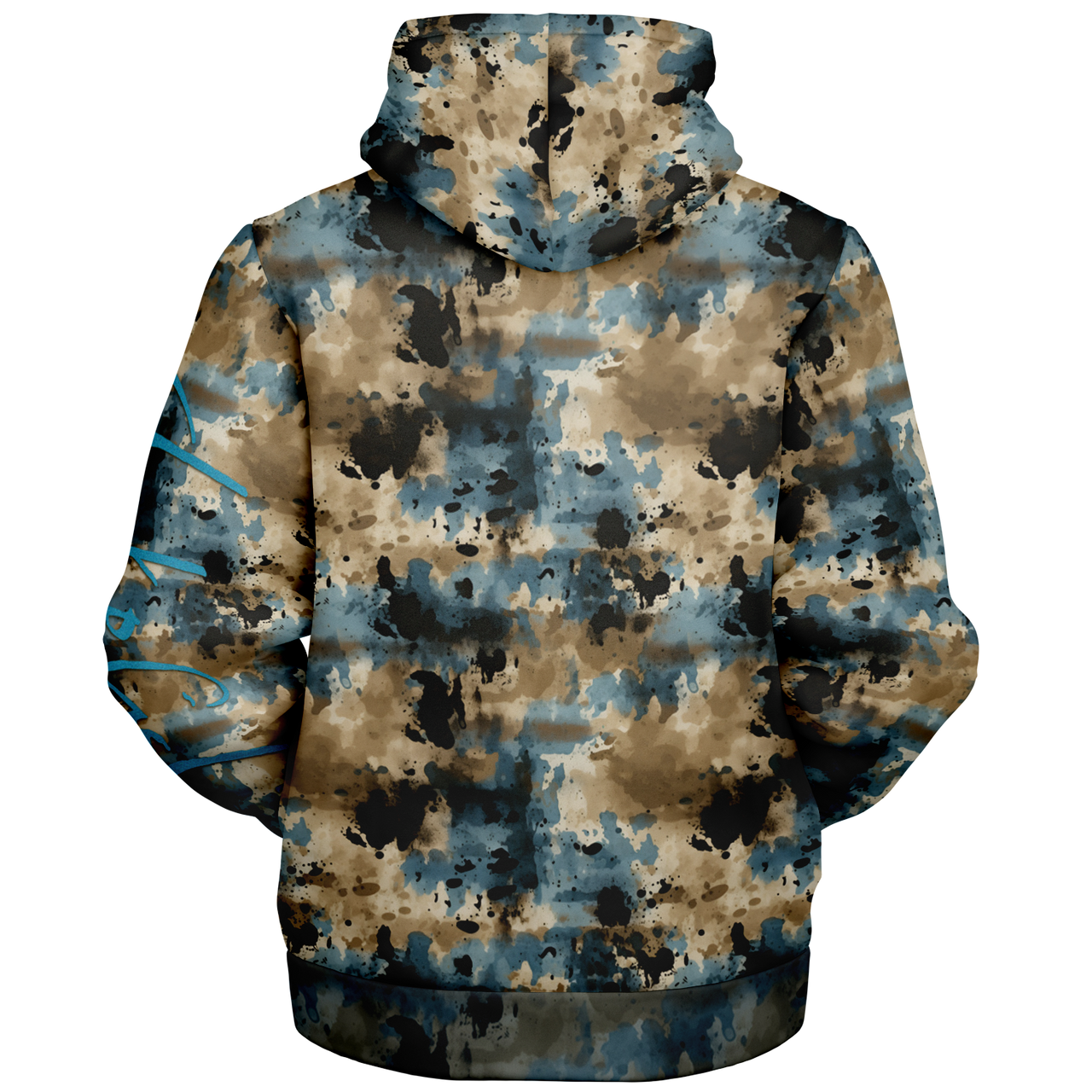 Chokefish™ Microfleece Zip-Up Hoodie Acid-Wash Colors-014B