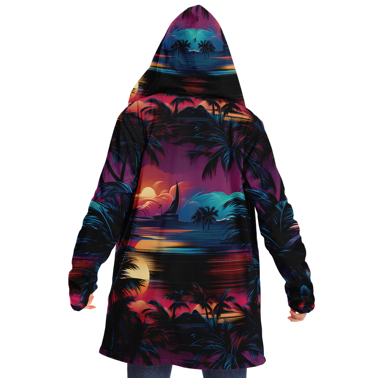 Chokefish™ Trees&Boats Cloaks Unisex-001B