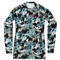 Chokefish™ Long Sleeve Rashguard Acid-Wash Woman's Shirt-010