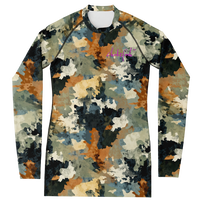 Chokefish™ Long Sleeve Rashguard Acid-Wash Woman's Shirt-011
