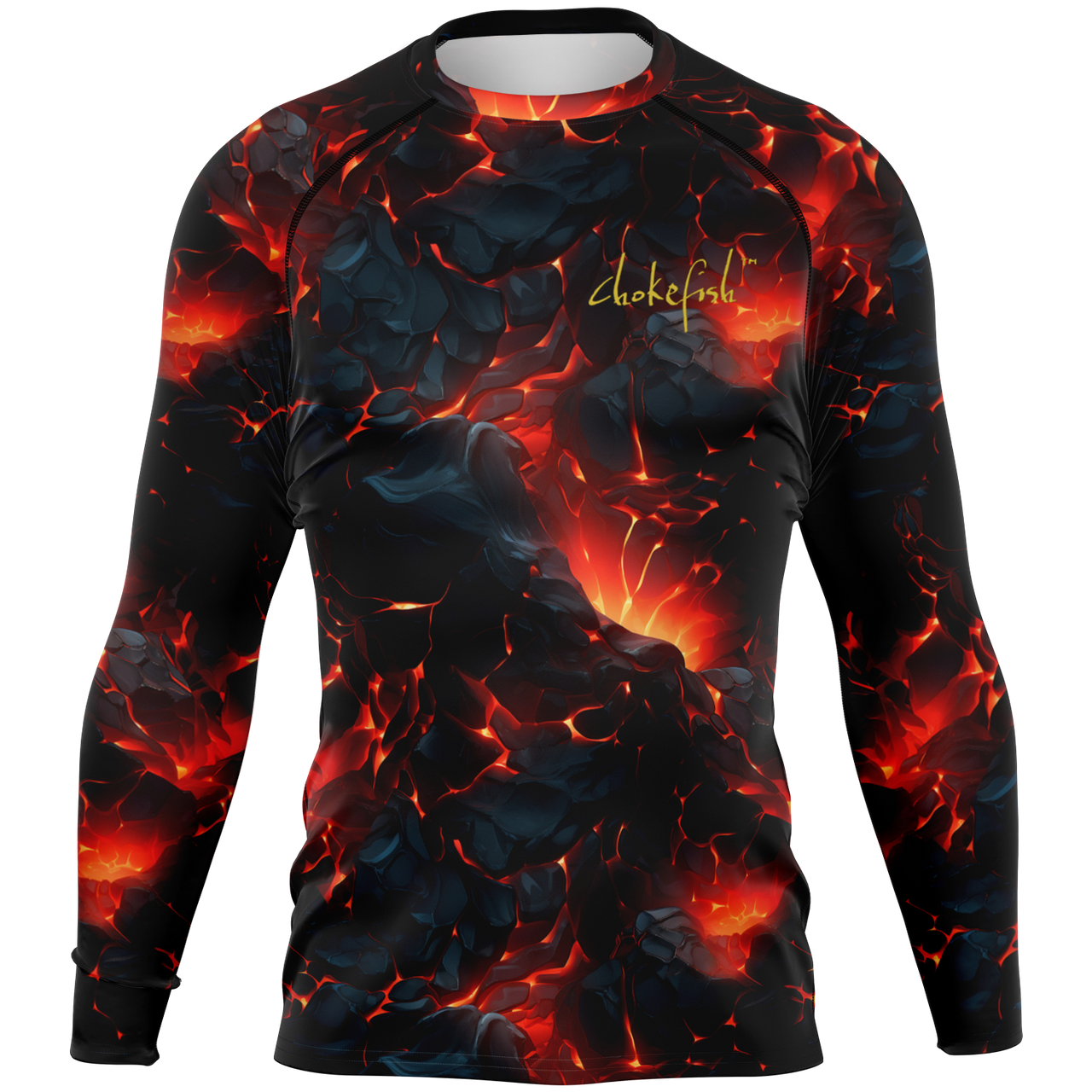Chokefish™ Long Sleeve Rashguard Volcano Men's Shirt-003