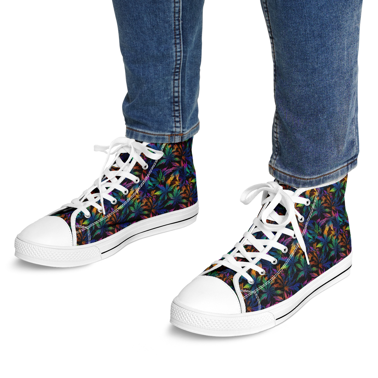 Chokefish™ Urban Peak Retro High Tops-Cannabis-011
