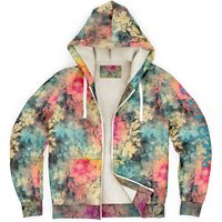 Chokefish™ Microfleece Zip-Up Hoodie Acid-Wash Colors-009