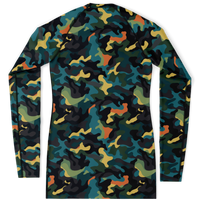 Chokefish™ Long Sleeve Rashguard Camouflage Woman's Shirt-009
