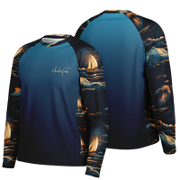 Chokefish™ Long Sleeve Every Day All Weather Trees&Boats Shirt Men's-015