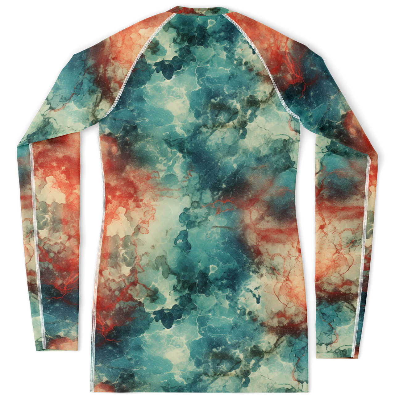 Chokefish™ Long Sleeve Rashguard Acid-Wash Woman's Shirt-004