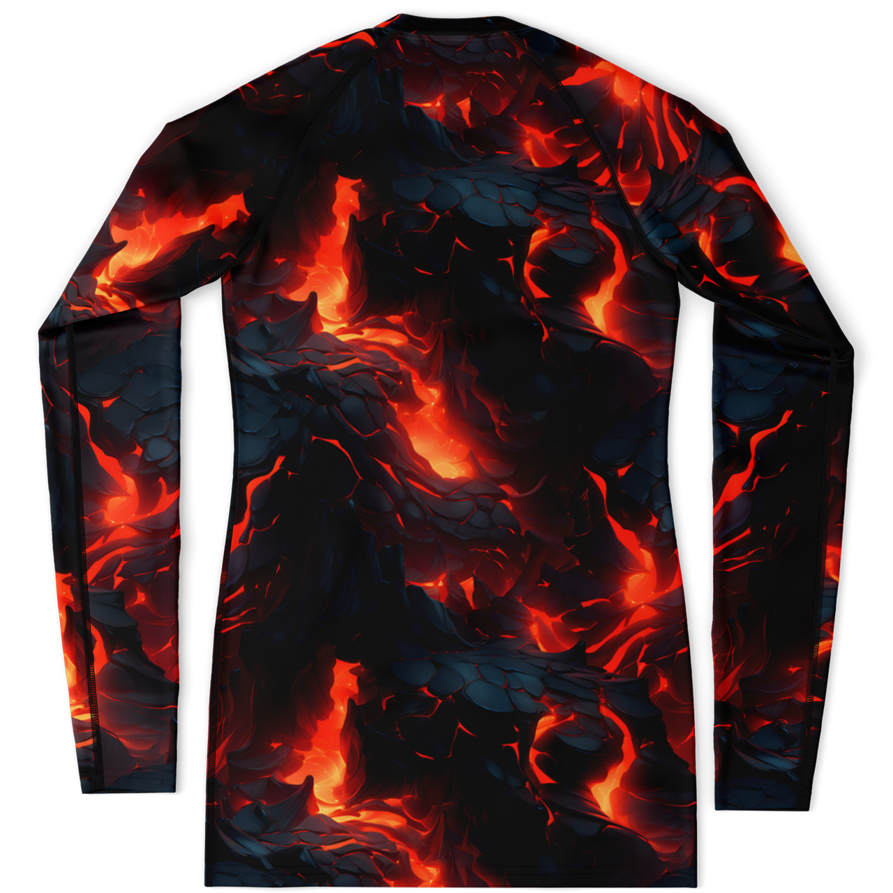 Chokefish™ Long Sleeve Rashguard Volcano Woman's Shirt-001