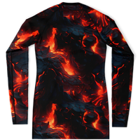Chokefish™ Long Sleeve Rashguard Volcano Woman's Shirt-001