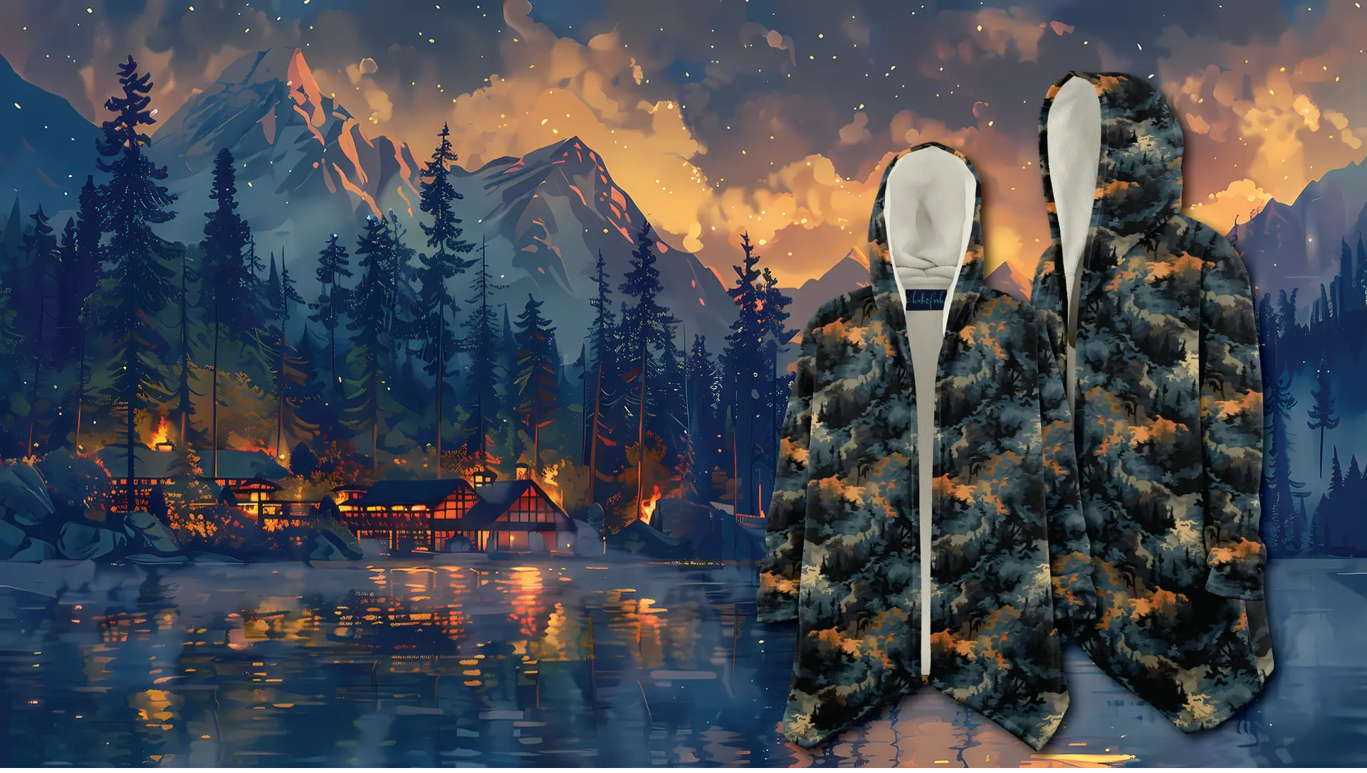 Handcrafted comfort. Statement style. A plush fleece-lined cloak like no other.