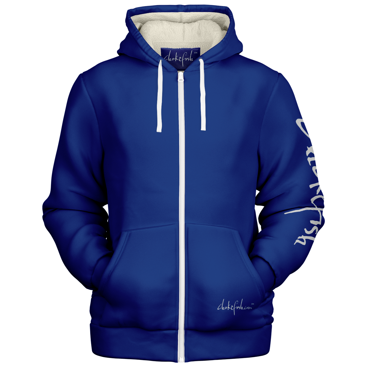 Chokefish™ Microfleece Zip-Up Hoodie Solid Colors-005