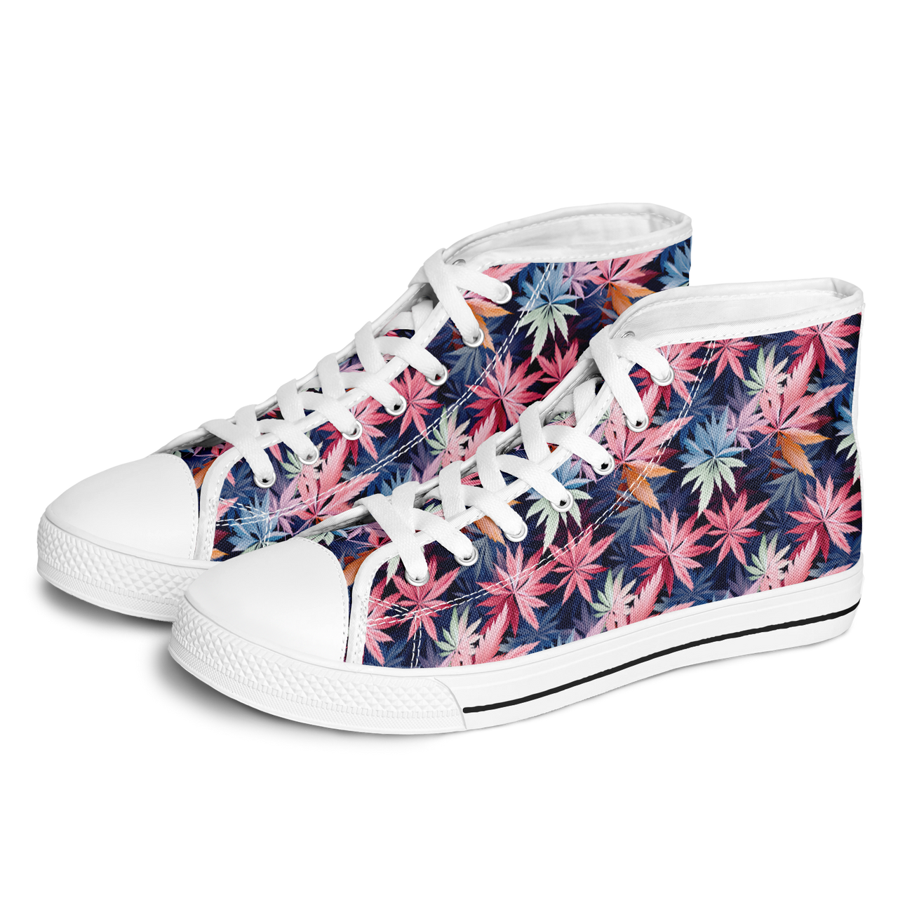 Chokefish™ Urban Peak Retro High Tops-Cannabis-001