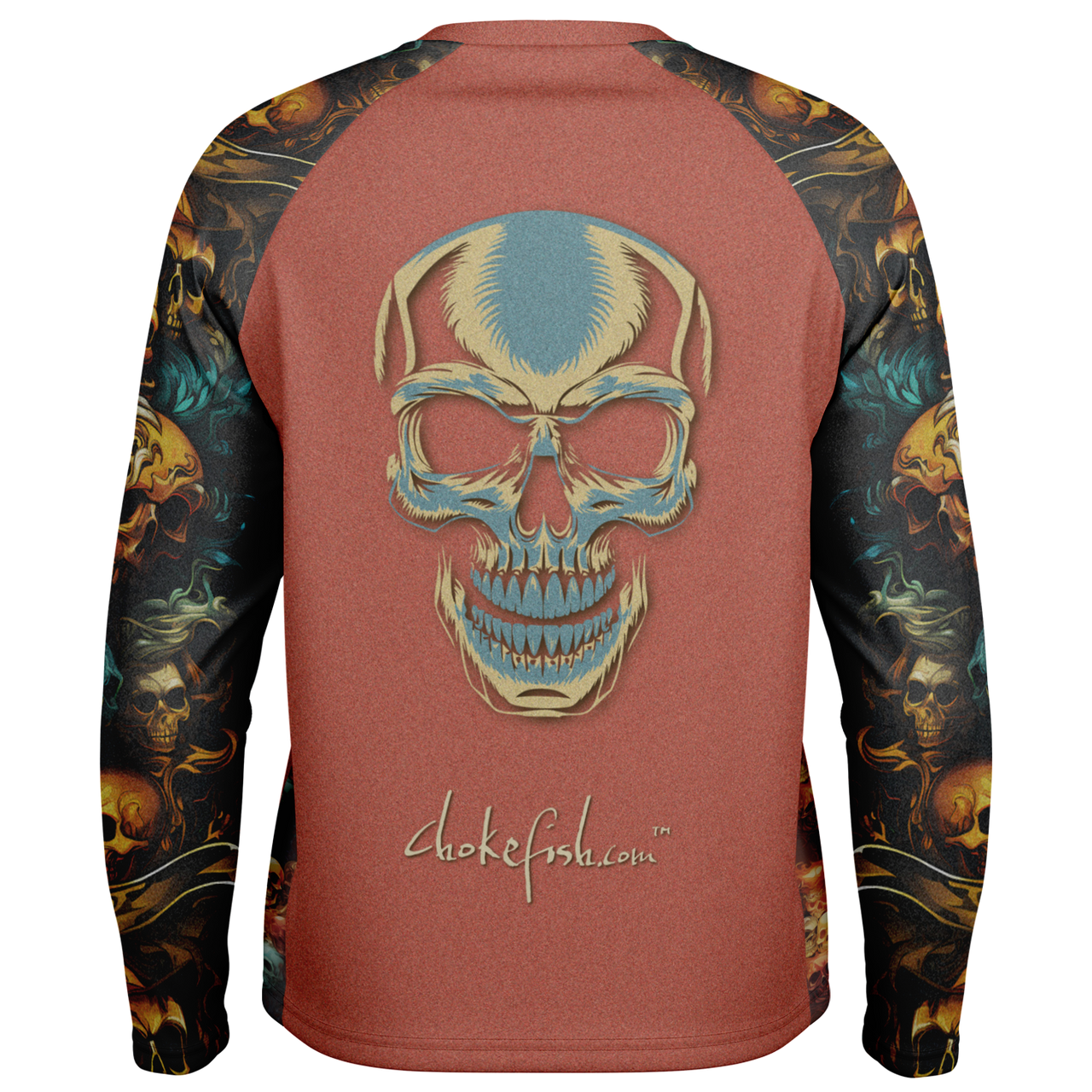 Chokefish™ Long Sleeve Every Day All Weather Skulls Shirt Men's-002 - SLE