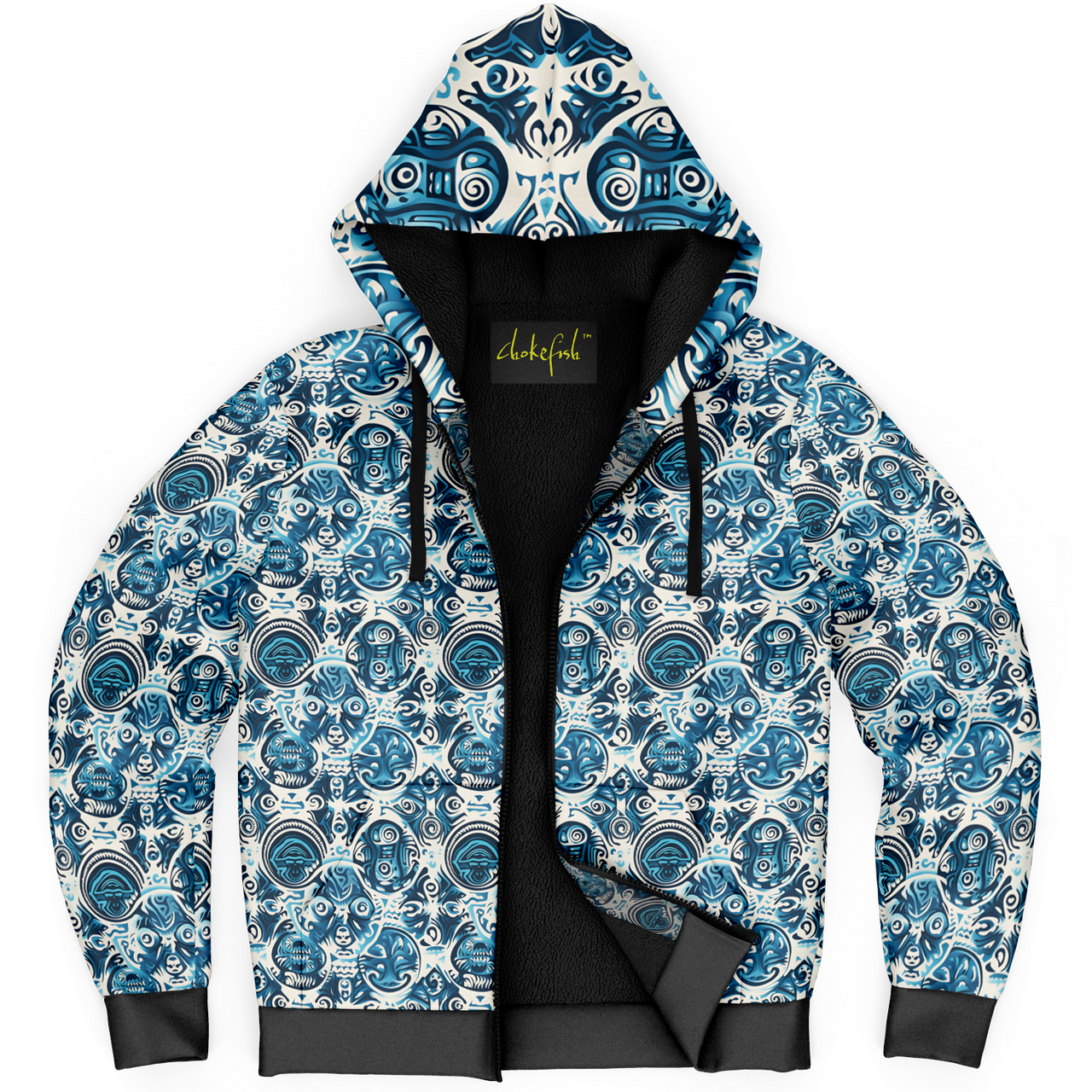 Chokefish™ Microfleece Zip-Up Hoodie Sun&Saltwater-001B