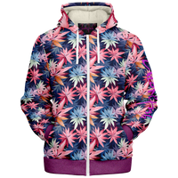 Chokefish™ Microfleece Zip-Up Hoodie Cannabis-006